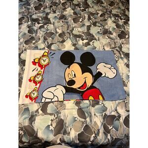 Vintage Micky Mouse Pillowcase 20in X 26in